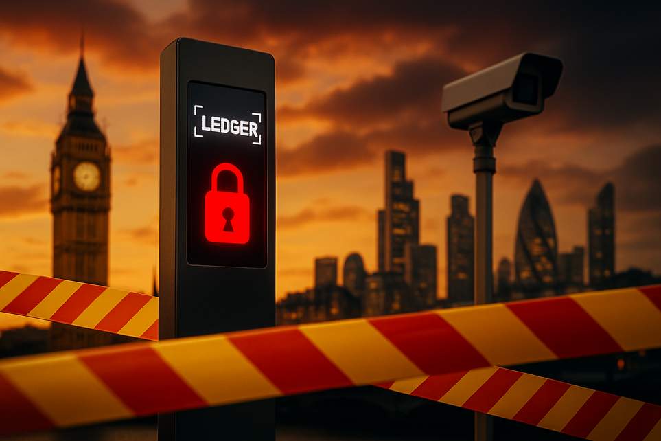 Ledger pages blocked as UK’s crypto crackdown hits education, advertising, banking